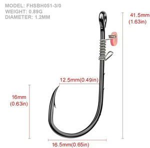 <span class=keywords><strong>2025</strong></span> thiết kế mới thép carbon cá móc cho tôm thu hút cá cho nước ngọt và nước mặn - Product Image 5