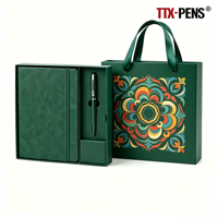 Ensemble stylo et carnet 2-en-1 personnalisable de haute qualité avec couverture en cuir – Cadeau d'entreprise pour promotions ou remise de diplôme