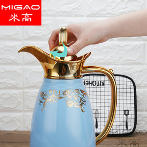 Carafe isotherme Migao de style européen en acier inoxydable, bouteille isotherme pour café, thé au lait, 1,5 L - Product Image 4