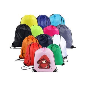 Wholesale Price Custom Logo Football Promotional Printed Oxford Cloth 100% Polyester Waterproof Drawstring Tote Bag Modern - Product Image 1