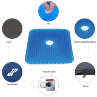 Coussin thermique en gel de refroidissement respirant pour le bureau et la maison coussin en nid d'abeille en matériau Tpe
