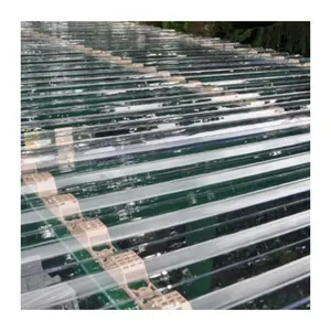 super march free shipping Cheap high transmittance Weather Resistance corrugated polycarbonate sheet for roofing