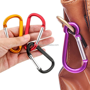 Camping Aluminium D-Ring Ressort Verrouillage Crochets Mousqueton Boucle Petit Caribeaner Crochet Mini Mousqueton Porte-clés Mousqueton Clip - Product Image 6