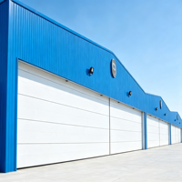 Porte flexible en tissu pour hangar d'hélicoptère, grande ouverture, levage vertical, porte méga résistante au vent pour atelier de maintenance aéronautique