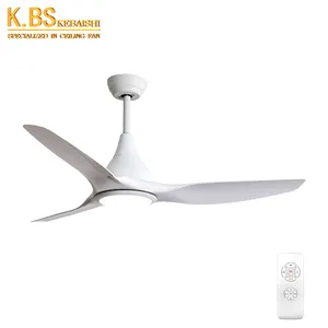 Nordic 3 Blade 52 Inch Living Room Ceiling Fan And Remote Control Ceiling Fan Lamp