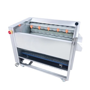 Commercial Brush Washing Machine 304 Stainless Steel Potato Carrot Lotus Root Cleaning And Peeling Machine - Product Image 1