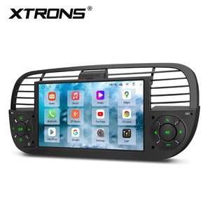 7 Inch 4+64GB Black Android 15 Car Stereo for Fiat 500 2007-2015 AI NPU QLED Screen DQ7603 DSP Fibre-optic Output Wi-Fi 6 4G - Product Image 4