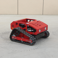 Tondeuse à gazon robotisée mini automatique à chenilles, télécommandée, à essence, pour usage domestique