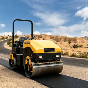 <span class=keywords><strong>Rouleau</strong></span> compresseur routier à double tambour de grande puissance, idéal pour la <span class=keywords><strong>pose</strong></span> d'asphalte, type voiture, utilisé pour l'<span class=keywords><strong>entretien</strong></span> <span class=keywords><strong>et</strong></span> le compactage routier - Product Image 6
