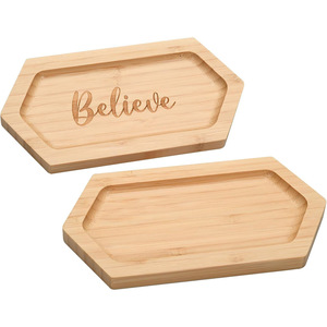 Plateau de présentation pour bagues en bois massif, plateau pour photographie de bijoux, plateau de rangement pour boucles d'oreilles en bambou et bois - Product Image 4