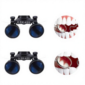 مناظير ليد مكبرة للأسنان مصباح طبي يعمل بالكهرباء للجراحة مصابيح أمامية لطبيب الأسنان للبناء المعدني - Product Image 4