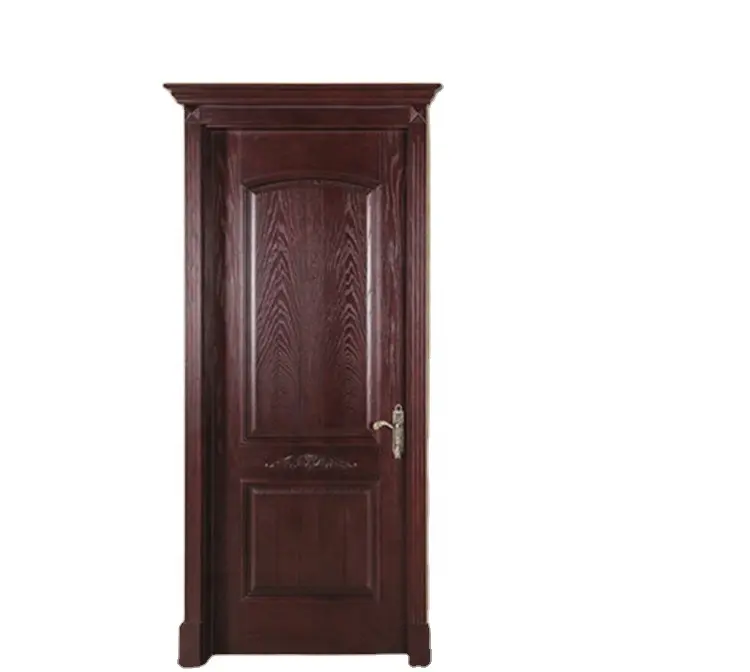 木製ドアCE ISOカスタマイズ伝統的木製ドアインテリア塗装無垢材ドア