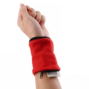 Bracelet de sport pour homme en coton 100% tendance avec fermeture éclair, tissu personnalisé adapté à l'entraînement en salle de sport - Product Image 5