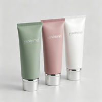 Tube cosmétique D40 PBL en gros avec bouchon à vis à bord arrondi et finition métallique pour nettoyant visage, OEM ODM, logo personnalisé