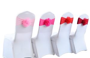 Ceintures de chaise Curly Willow Bandes de chaise en taffetas réutilisables et nappe pour banquets Accessoires décoratifs en gros à usage domestique - Product Image 2