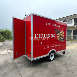 2025 New Square Trailers For Sale Manufacturer Customizable Fast Food Truck With Full <b>Kitchen</b> - Product Image 3