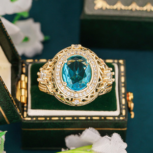 Anillo de Dedo con Diseño de Princesa, Estilo Palacio Real, con Trabajo Calado, para Mujer - Product Image 2