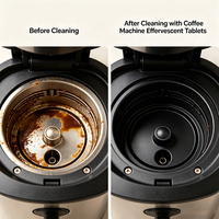 Comprimés effervescents nettoyants pour machine à café, pastilles pour expresso, OEM ODM disponibles, 24 pièces par boîte, 5 grammes par pièce