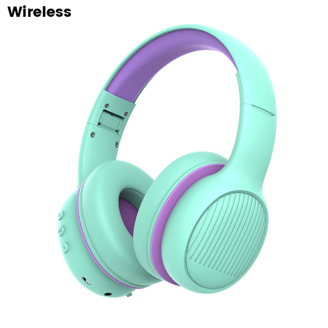 Kids Wireless Headphones with MIC 85dB/94dB Volume Limited Foldable Kids Headphones