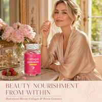 Gummies de collagène OEM à marque privée marine avec biotine et vitamine C pour l'élasticité de la peau – Compléments alimentaires