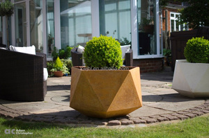 Pots de fleurs en <span class=keywords><strong>acier</strong></span> <span class=keywords><strong>corten</strong></span> direct d'usine <span class=keywords><strong>jardinière</strong></span> de fleurs rustique décorative personnalisée - Product Image 6