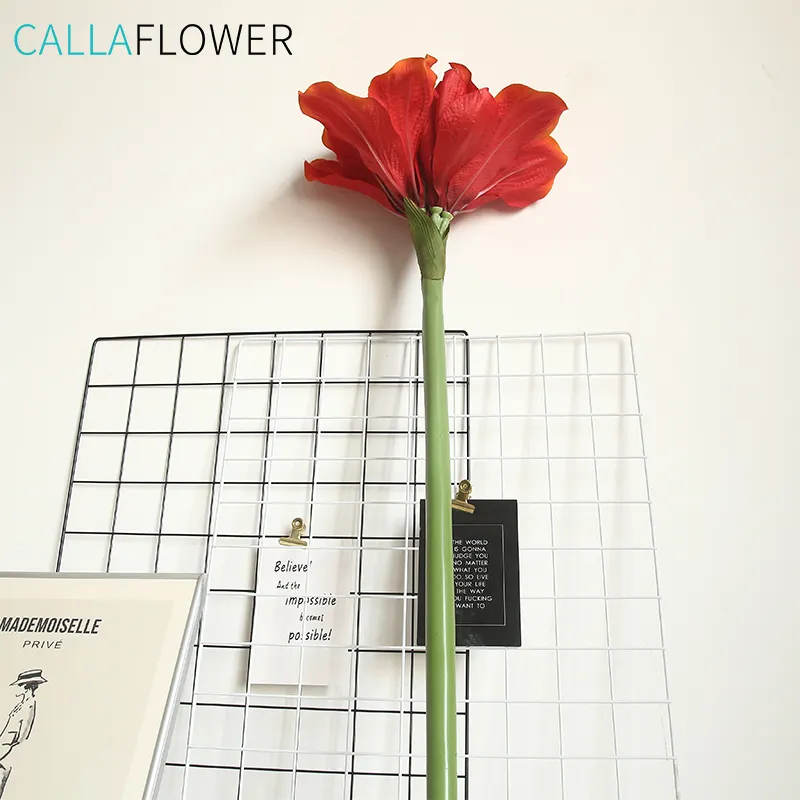 Rote Amaryllis Hippeastrum künstliche Blumen für Home Party Dekoration