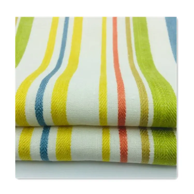Hot Selling Yarn Dyed Stripe Cool Touch Ramie Hemp 100% Linen Fabric For Home Textile Dress