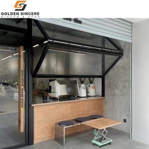 Ventana Plegable Vertical de Aluminio GS, Ventana Moderna con Marco de Vidrio Plegable para Cocina o Bar - Product Image 6