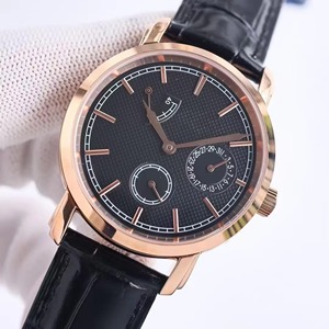 Montre mécanique automatique pour homme, chronographe rétro luxueux de 38 mm, ultra-mince et ultra-légère, entièrement fonctionnelle, pour occasions formelles et professionnelles - Product Image 4