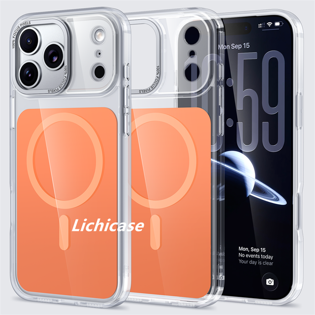 Lichicase Three Colors Precision Hole Soft TPU Bumper Case for IPhone 16 16E 16Plus 16Pro 16ProMax Transparent Phone Cover