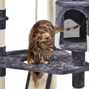 Nueva torre de Interior para gatos con rascadores cubiertos de sisal, hamaca de árboles para gatos y gatitos de condominio, árboles para gatos de varios niveles - Product Image 3