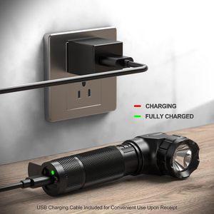 Góc bên phải Đèn pin FL-46 500lm IPX4 không thấm nước LED ánh sáng có thể sạc lại nhỏ gọn Torch cho săn bắn chiến thuật - Product Image 4