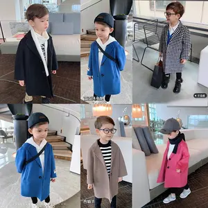 2022 Hot Sale Winter Herbst Baby Mäntel Kleinkind Kleinkind Gentleman Kinder Wolle Wind breaker Kinder Casual Boys Jacken