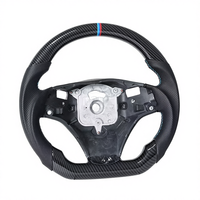 Volant de direction personnalisé YLC pour Série 3 335i E90/E91/E92/E93, cuir moderne simple à 4 branches, modification 2000-2007