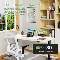 Prises et fiches de la série KDG en porcelaine blanche, nouveaux produits, charge rapide 65W, multiprise de bureau encastrable