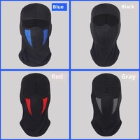 Masque de cyclisme extérieur coupe-vent en polyester, protection intégrale du visage et du cou, compatible casque de moto, unisexe, protection solaire