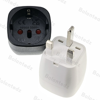 Adaptateur de prise EU vers UK 13A avec fusible, convertisseur Schuko Euro vers prise britannique 3 broches, prise de voyage pour prise britannique 250V, 1 sortie, homologation UKCA