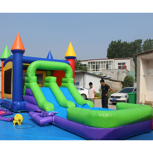 Jeux gonflables en plein air pour adultes pour jeux gonflables pour adultes maison de rebond toboggans gonflables avec piscine - Product Image 4