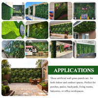 Panneau de jardin vertical artificiel, verdure d'apparence naturelle, matériau résistant aux intempéries, design personnalisé pour la décoration murale intérieure