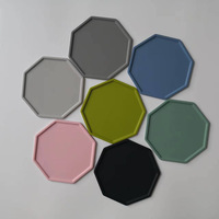 Sous-plat octogonal en silicone résistant à la chaleur, protection de table de cuisine pour casseroles, poêles, bouilloires, barbecue, style nordique