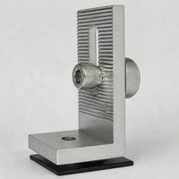 Support de montage de panneau solaire en aluminium anodisé YUJI, pied en L, système de montage au sol pour panneaux photovoltaïques, accessoires solaires, installation facile, résistant au vent