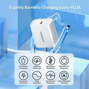 UGREEN CD137 20W PD Type <b>C</b> Wall Charger GaN Fast Charging <b>Adapter</b> Portable <b>USB</b>-<b>C</b> Power Charger for Cell Phone Tablet - Product Image 2