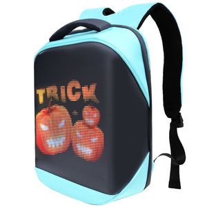Sac à dos LED créatif Loy en PU imperméable pour homme et femme, idéal pour les loisirs, les trajets quotidiens et la publicité, lumineux et léger - Product Image 2