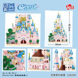 Bloques de Construcción Lezi LZ8240 Castillo de Ensueño Rosa de París, Modelo de Construcción Moc, Juguetes Educativos STEM para Niños, Certificación CE EN71 ASTM - Product Image 5