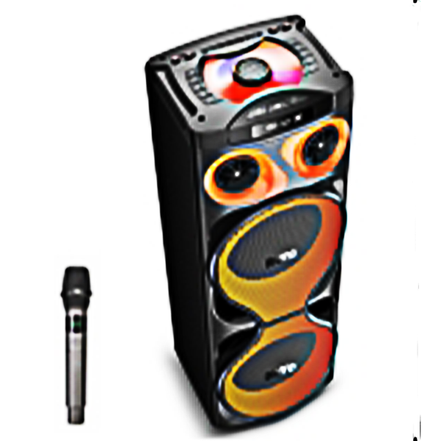 Dual 10-Inch Blue Tooth 2.0 Active Home Audio Karaoke Stage Speaker New Design Portable Wireless Connection Radio Use
