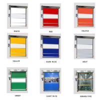 Porte à enroulement rapide en PVC homologuée CE - Porte à enroulement électrique coupe-vent personnalisable pour usage industriel intérieur et extérieur