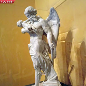 Grandi <span class=keywords><strong>Statue</strong></span> Greche a Grandezza Naturale in Marmo <span class=keywords><strong>di</strong></span> Saturno che Devora il Figlio per Esterni - Product Image 2