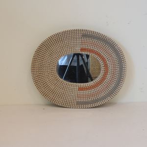 Art mural décoratif en miroir rond en jonc de mer pour un style de maison convivial et durable de haute qualité - Product Image 6