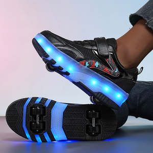 Zapatillas deportivas LED al por mayor para niños, de moda, de piel sintética, informales, para correr al aire libre, para patinar. - Product Image 2