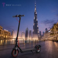 Scooter Eléctrico Resistente de 350W y 36V para Hombre, Plegable de 9.1 Pulgadas, Largo Alcance, con Control por Aplicación y Freno de Disco Trasero